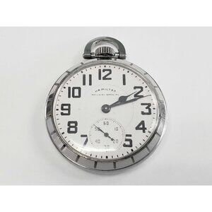 Vintage Hamilton 992B Railway Special Pocket Watch 16s 21 Jewels Stainless Steel